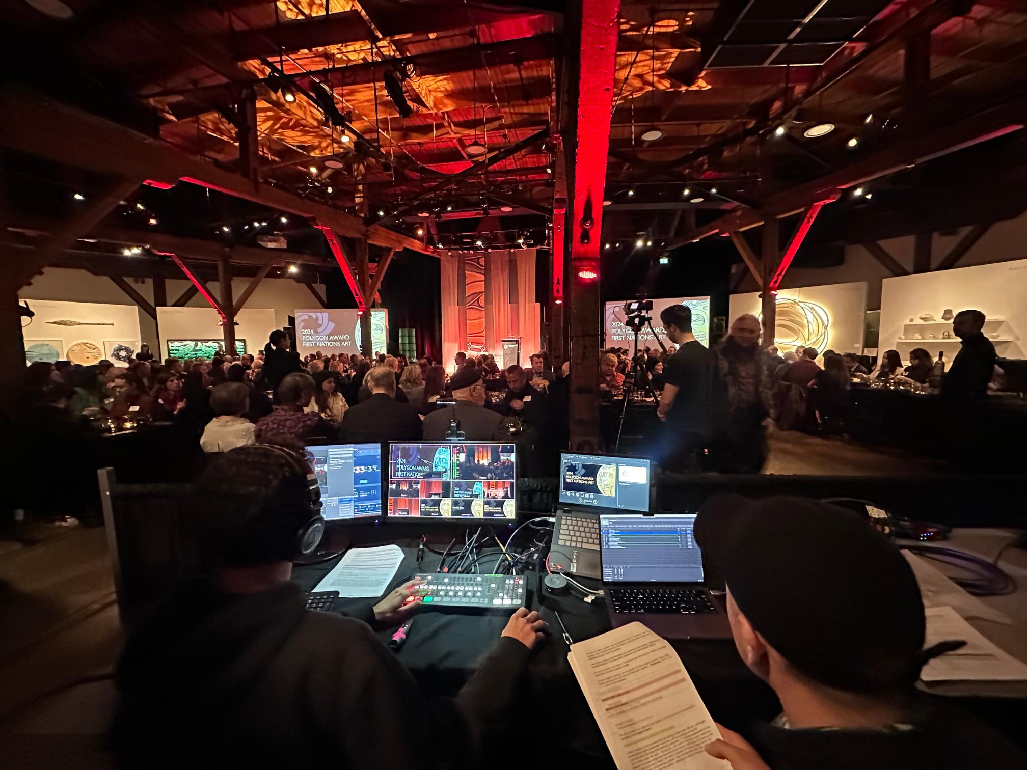 Vancouver conference room equipped with high-quality AV technology, including sound systems, projectors, lighting, and livestreaming gear for flawless events.